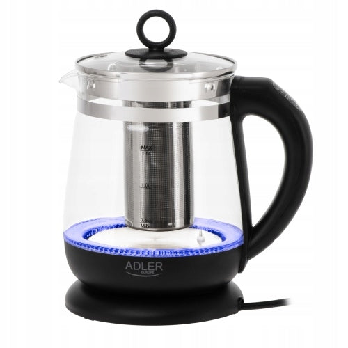 ELECTRIC KETTLE GLASS WIRELESS TEMP ADJUSTMENT LED 1,5L INFUSER Power 2200 W