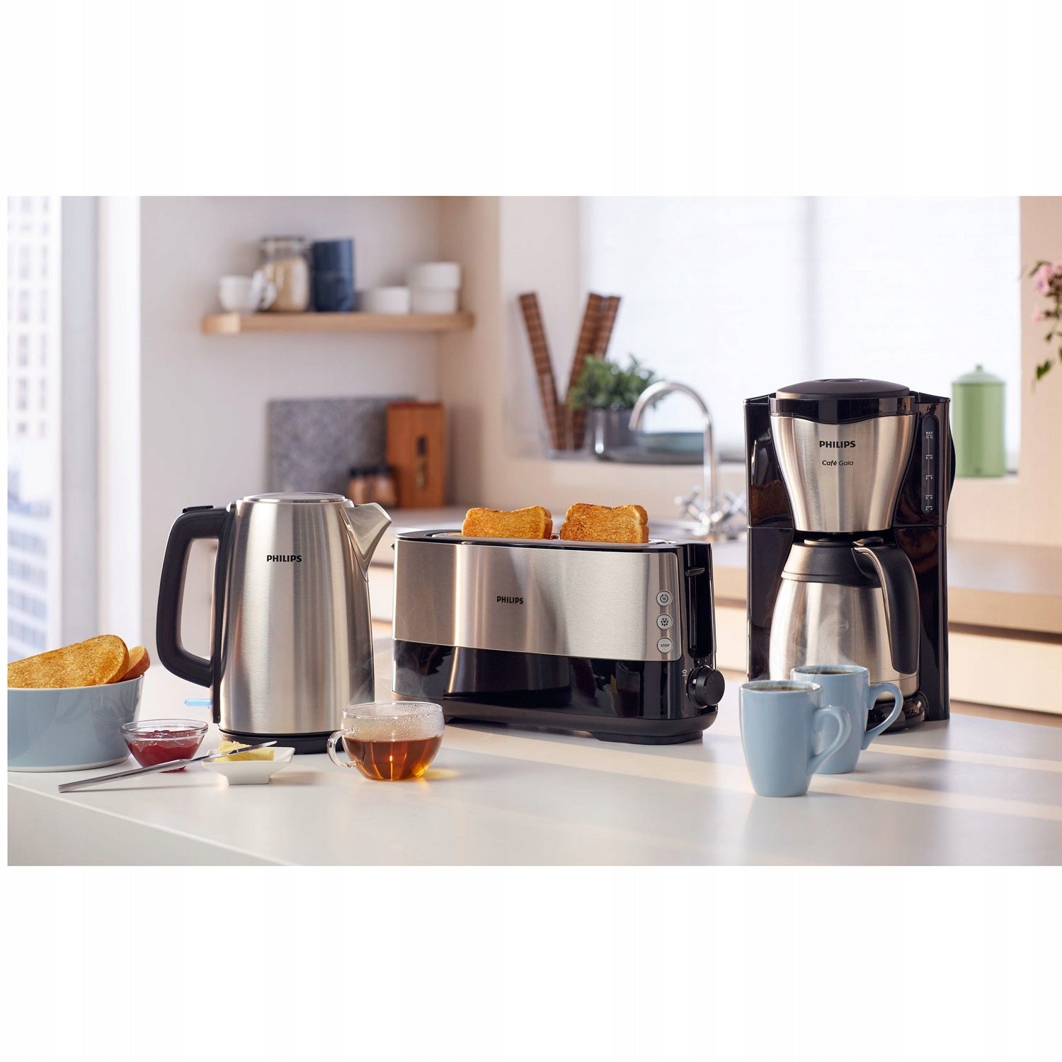 ELECTRIC KETTLE Philips 2200W SILVER Stainless Steel 1,7L Manufacturer code HD935/90