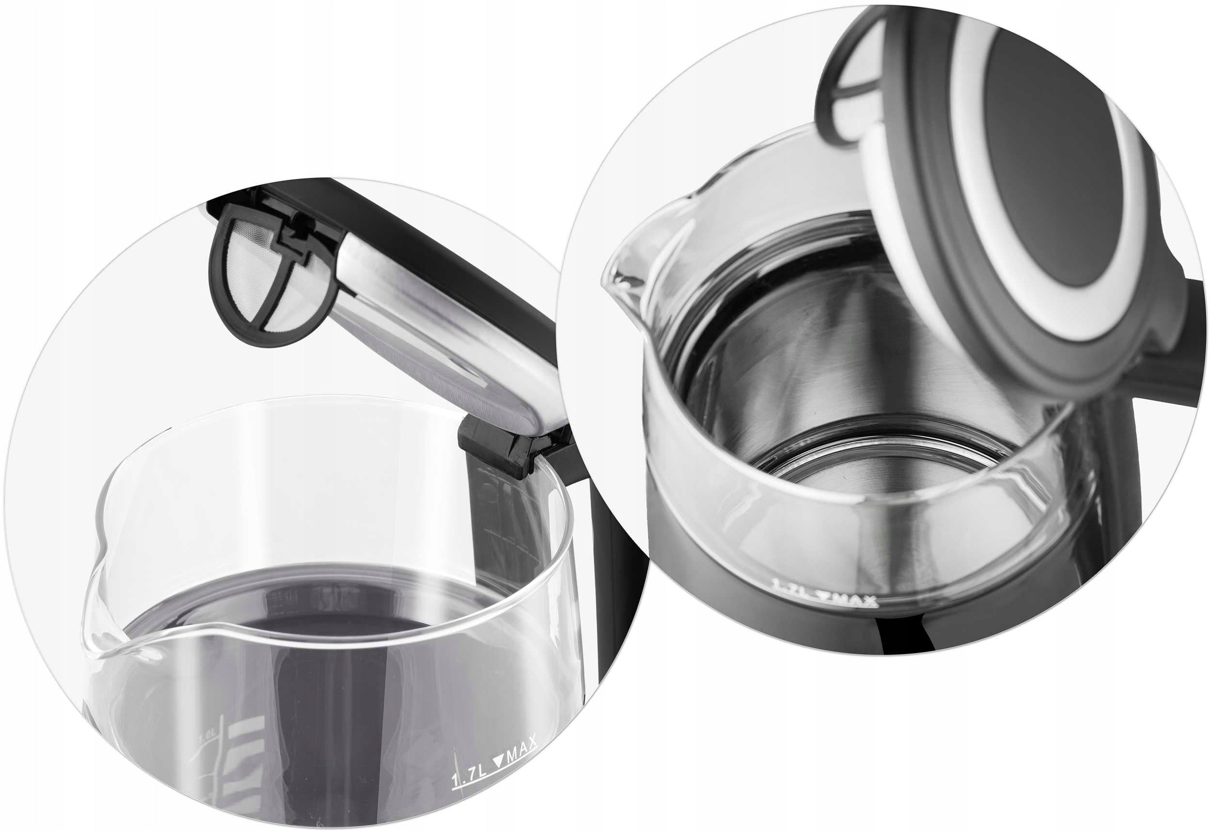 ELECTRIC KETTLE TEMPERATURE CONTROL 2200W TOUCH PANEL 1,7L BERDSEN Brand Berdsen