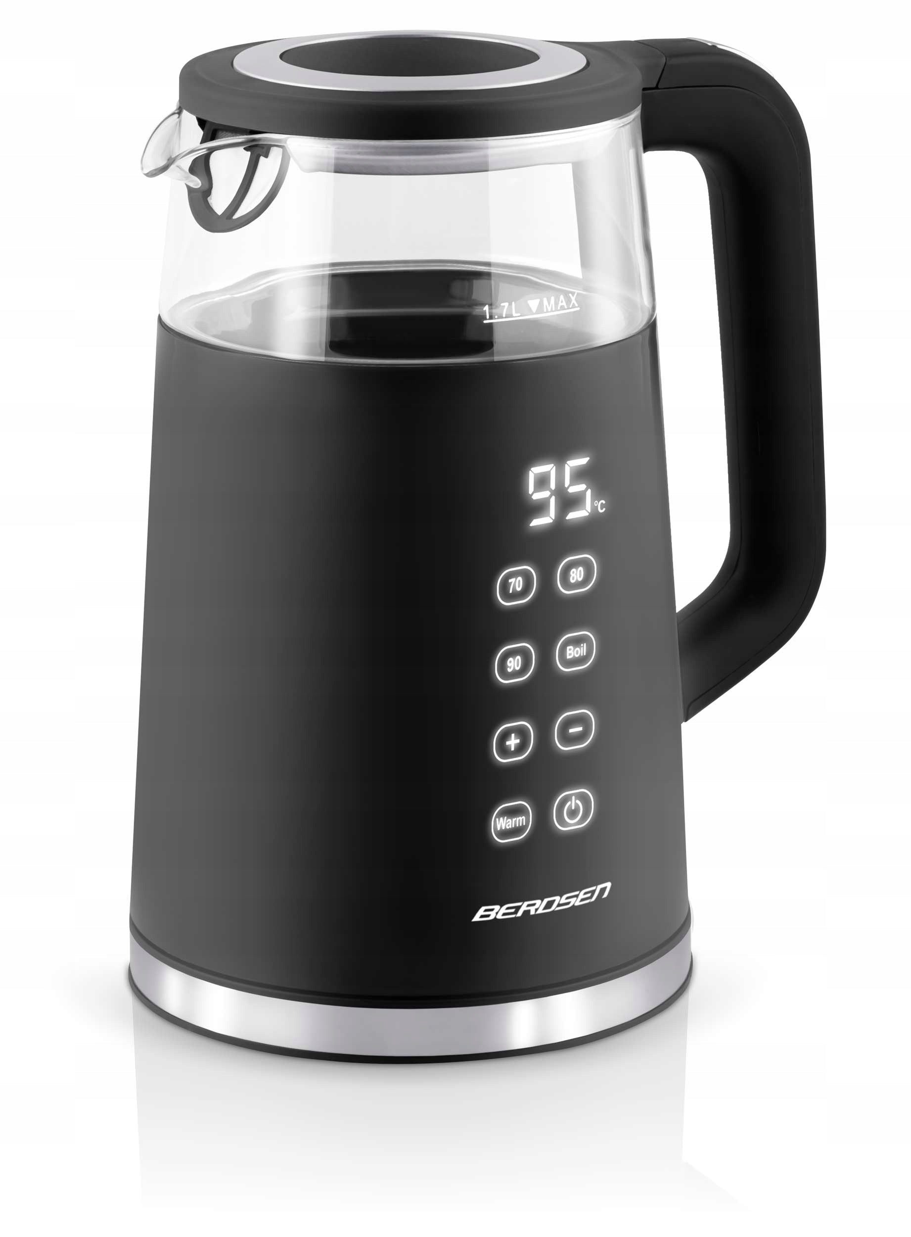 ELECTRIC KETTLE TEMPERATURE CONTROL 2200W TOUCH PANEL 1,7L BERDSEN Manufacturer code 370700