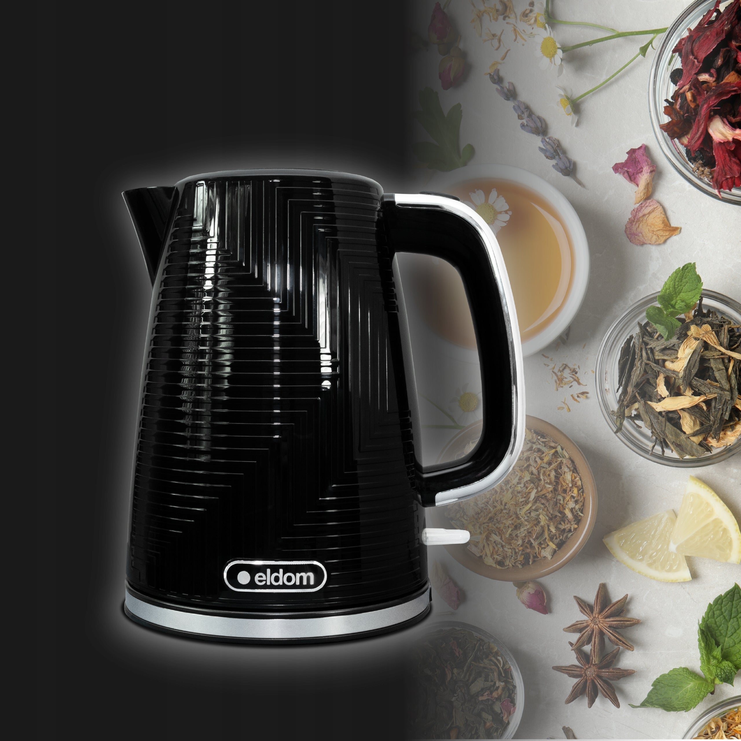 ELECTRIC KETTLE WIRELESS BLACK 2200W 1,7l STRIX ELDOM C320C Manufacturer code C320C