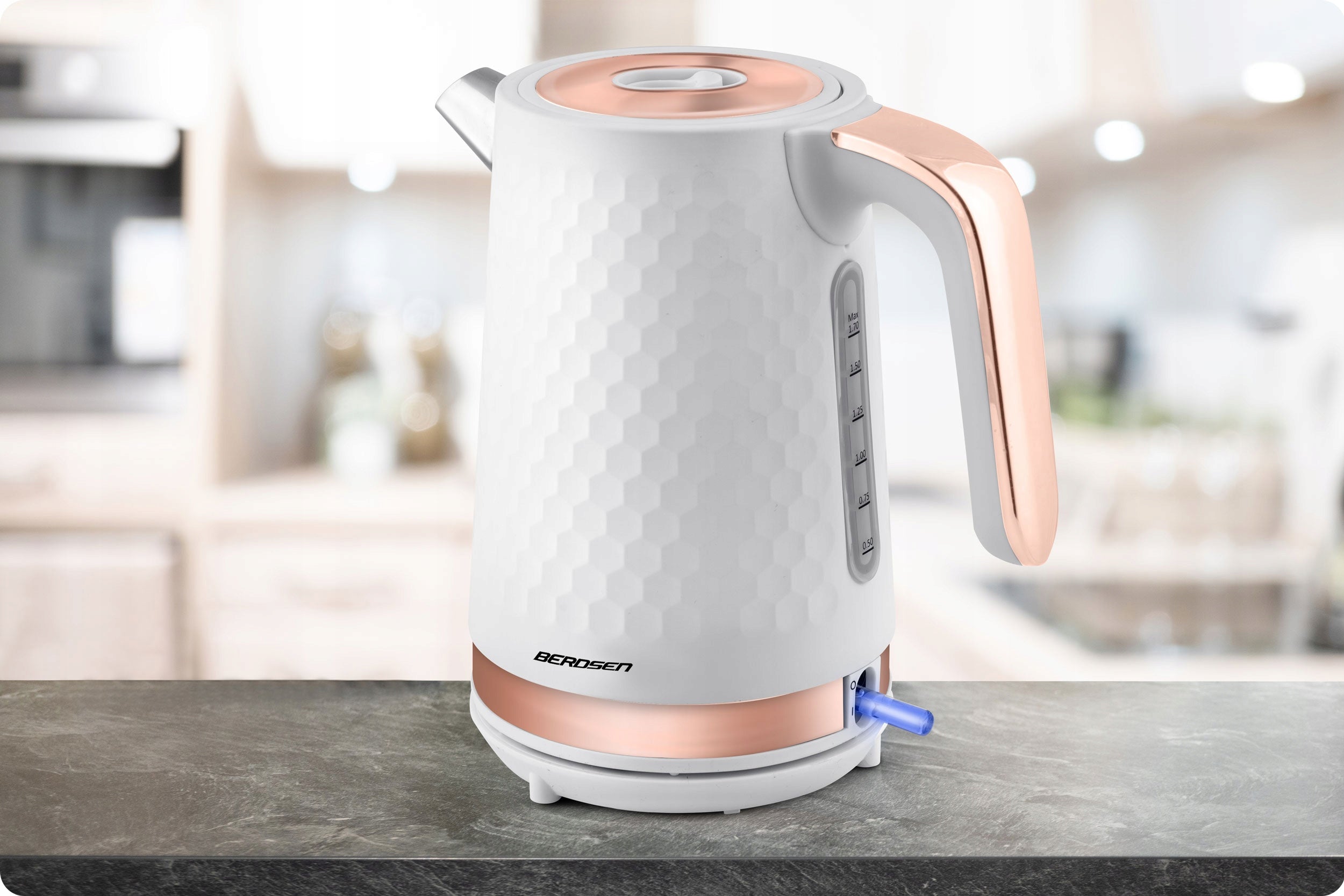 ELECTRIC KETTLE WIRELESS FASHIONABLE 1,7L BERDSEN Model BD-705