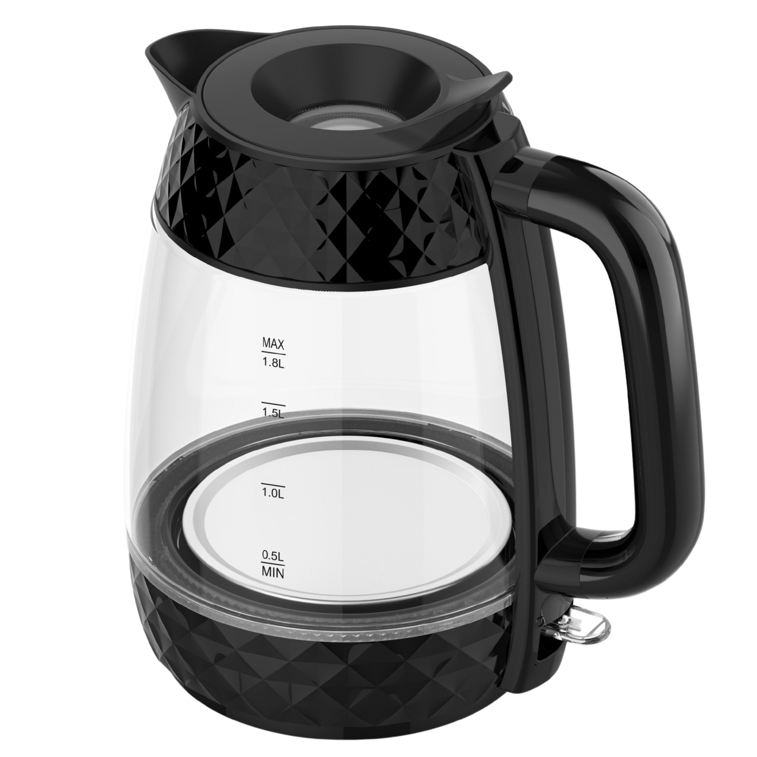 ELECTRIC KETTLE WIRELESS GLASS 2200W STRONG LED BACKLIGHT Power 2200 W