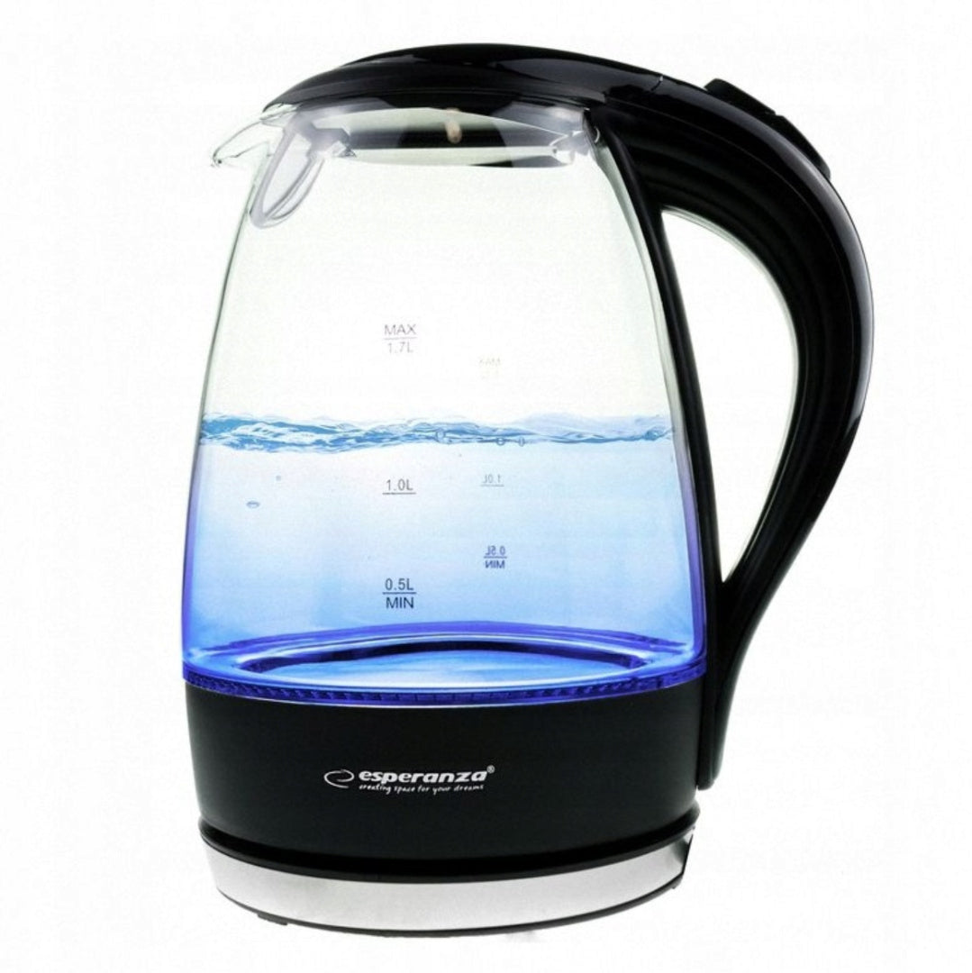 ELECTRIC KETTLE WIRELESS LARGE GLASS ILLUMINATED 2200W 1,7L Packaging status original