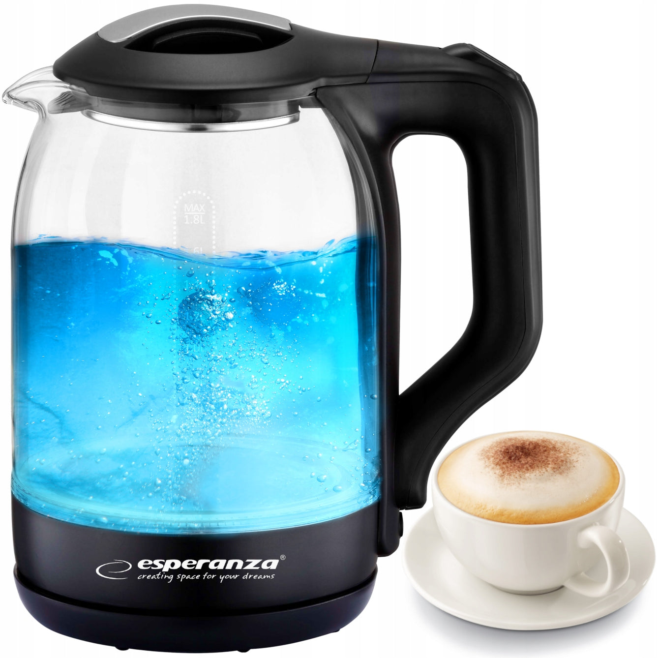 ELECTRIC KETTLE WIRELESS LED LARGE STRONG EAN (GTIN) 5907052349697