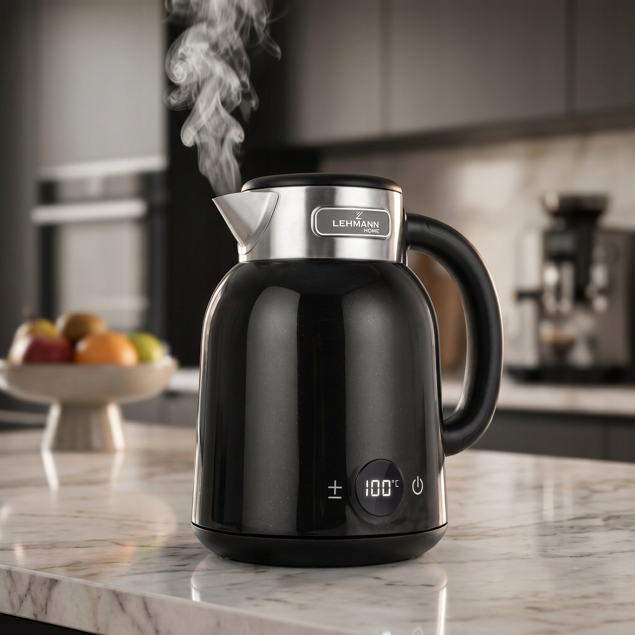 ELECTRIC KETTLE WIRELESS STEEL RETRO SOUND BLACK 2200W 1,5L Manufacturer code Czajnik elektryczny Torino GALAXY BLACK