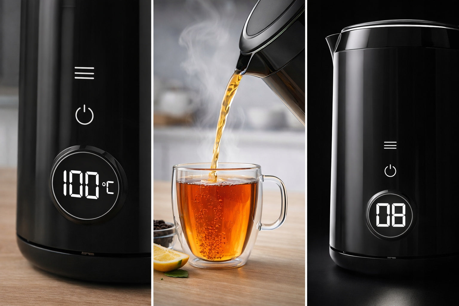 ELECTRIC KETTLE WIRELESS TOUCH TEMPERATURE CONTROL 1.7L Manufacturer code CZAJNIK ELEKTRYCZNY ZL 122