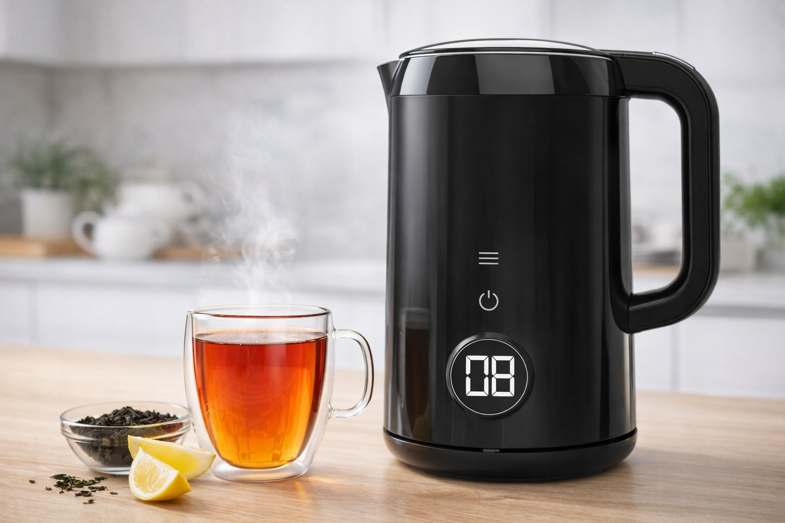 ELECTRIC KETTLE WIRELESS TOUCH TEMPERATURE CONTROL 1.7L Packaging status original