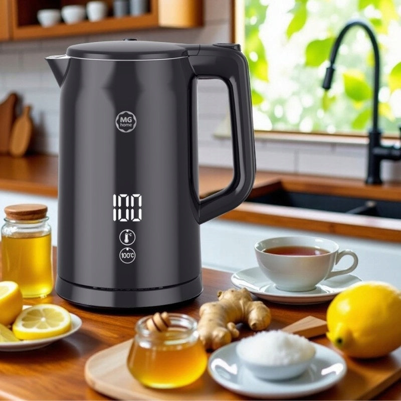 ELECTRIC KETTLE WITH TEMPERATURE CONTROL 40-100DEGREES DK24005B BLACK MG Brand Home