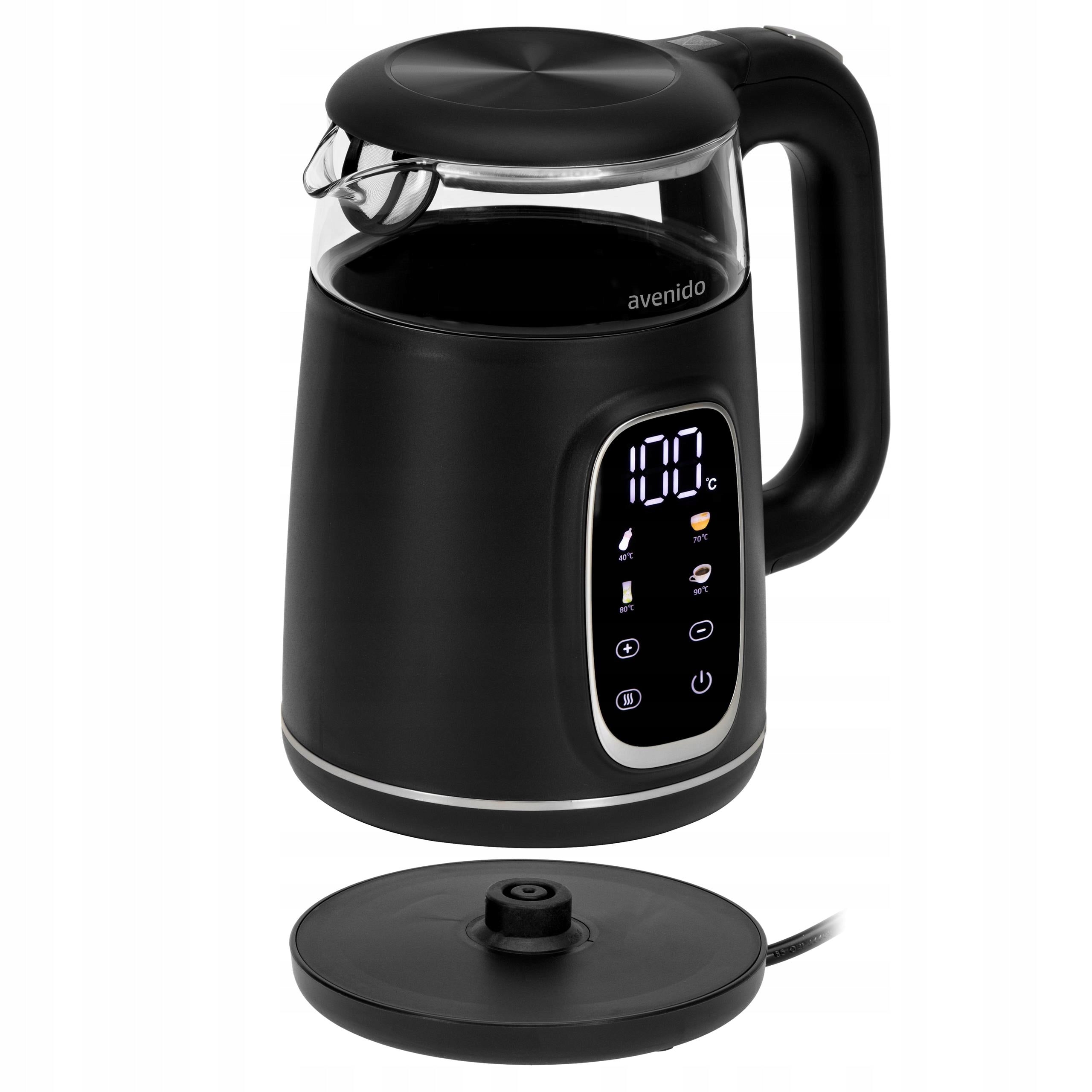 ELECTRIC KETTLE WITH TEMPERATURE CONTROL GLASS 1,7L Touch Panel Capacity 1.7 l