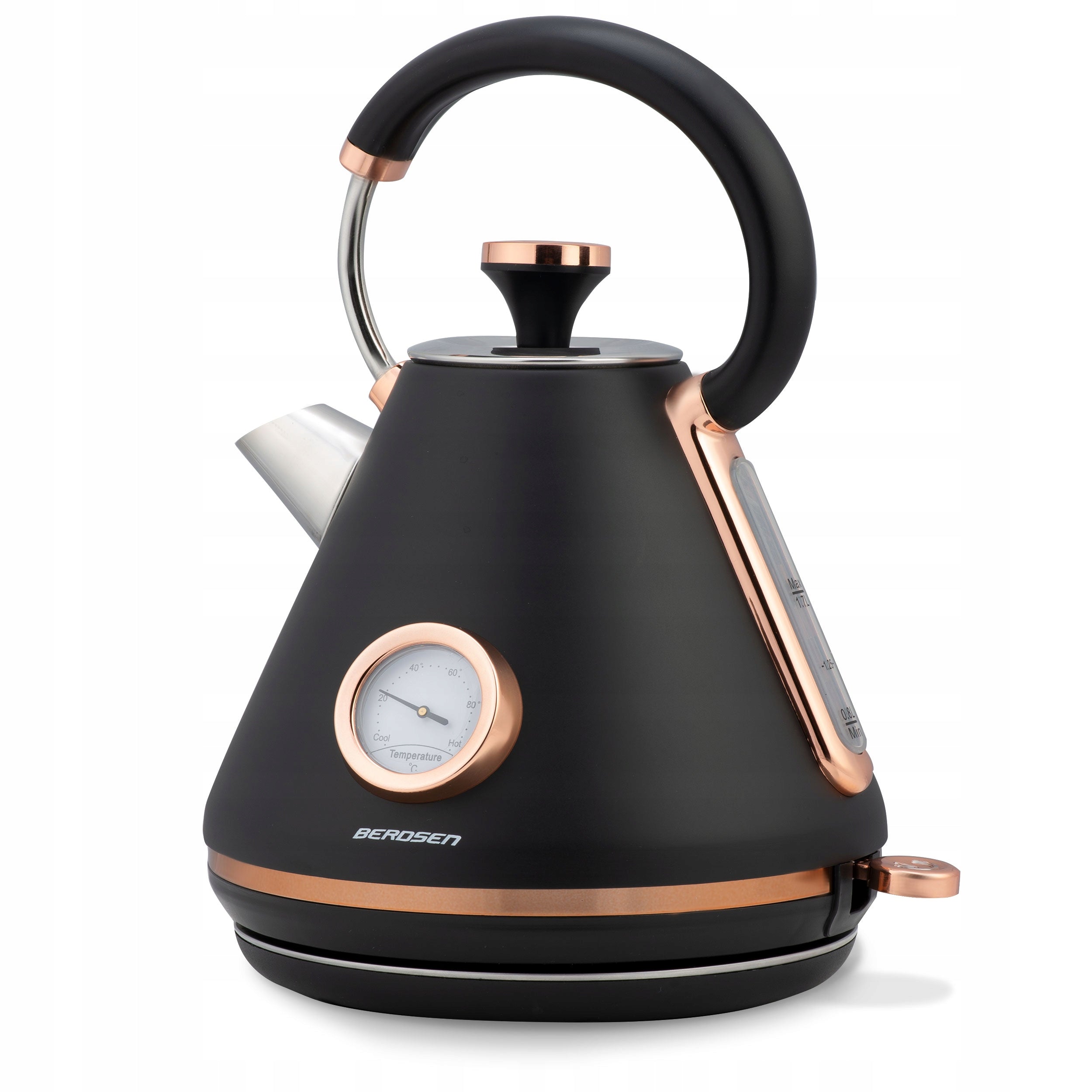 ELECTRIC KETTLE WITH THERMOMETER 1,7LZ FILTER Dominant color black