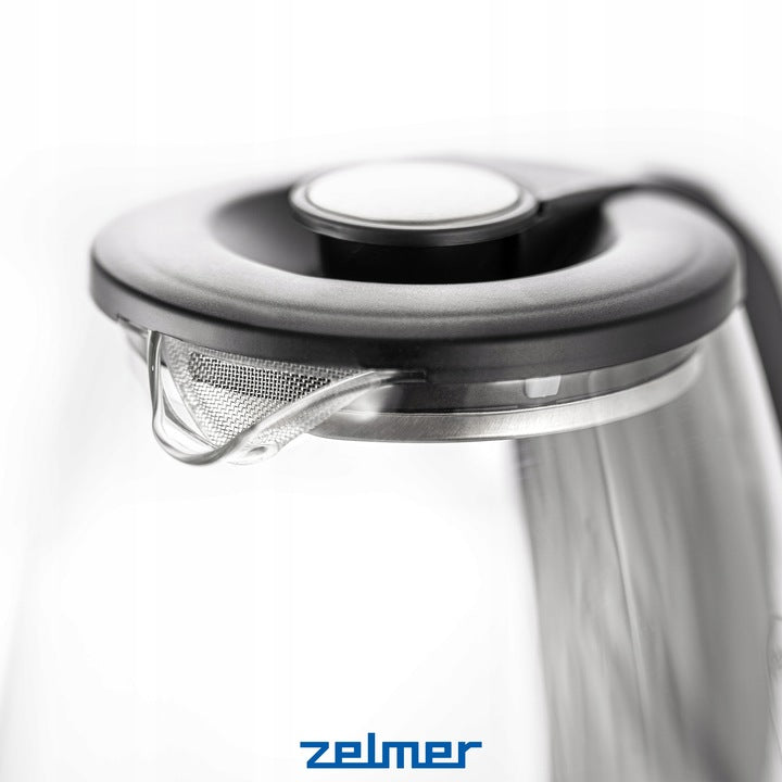 ELECTRIC KETTLE ZELMER GLASS STAINLESS STEEL BACKLIGHT LED 1,8L Dominant color not applicable