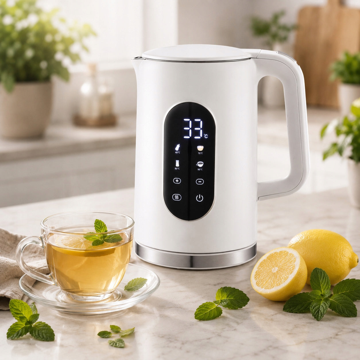 ELECTRIC KETTLE ZILNER 1,7L 2200W WHITE TOUCH TEMPERATURE CONTROL Manufacturer code Czajnik Elektryczny 1,7L Czarny ZL-14