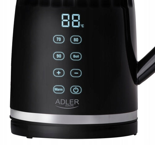 ELECTRIC Kettle 1,7L 2200W METAL BLACK TEMPERATURE CONTROL TOUCH Manufacturer code CZAJNIK ELEKTRYCZNY DOTYKOWY METALOWY