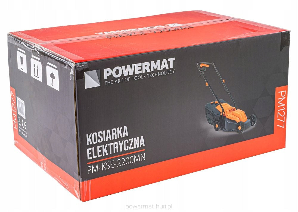 ELECTRIC LAWN MOWER 2200W KNIFE 32CM LIGHT LARGE BASKET 30L Basket with a basket
