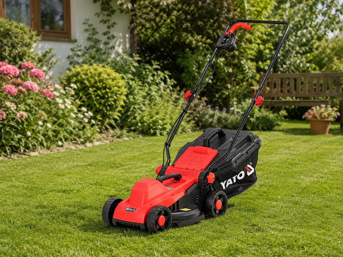 ELECTRIC LAWN MOWER POWER 1300W WIDTH 33CM BASKET 30L ADJUSTMENT Manufacturer code YT-851990