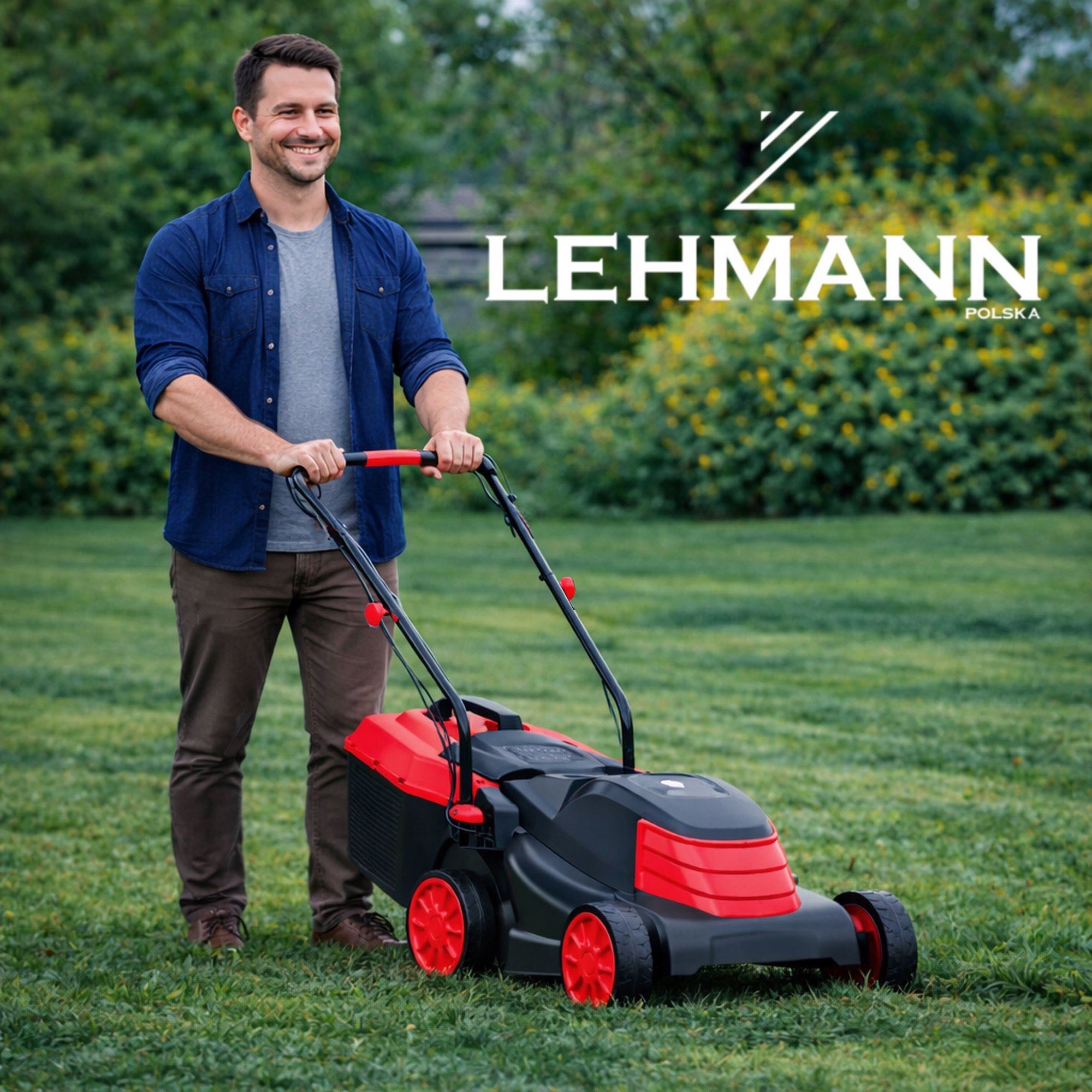 ELECTRIC LAWN MOWER QUIET LARGE STRONG ADJUSTABLE LARGE BASKET 2000W Packaging status original