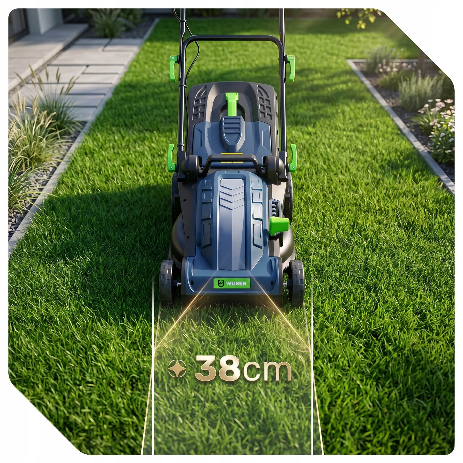 ELECTRIC LAWN MOWER WITH MULCHING ADJUSTMENT HEIGHT LIGHT STRONG 45L Packaging status original