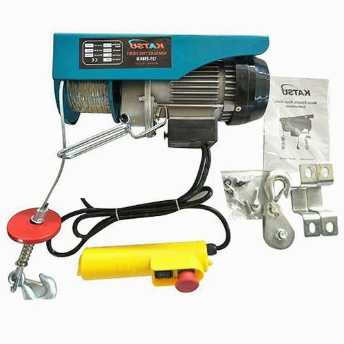ELECTRIC LIFT HOIST UP TO 250 KG STEEL ROPE 18 M WORKSHOP
