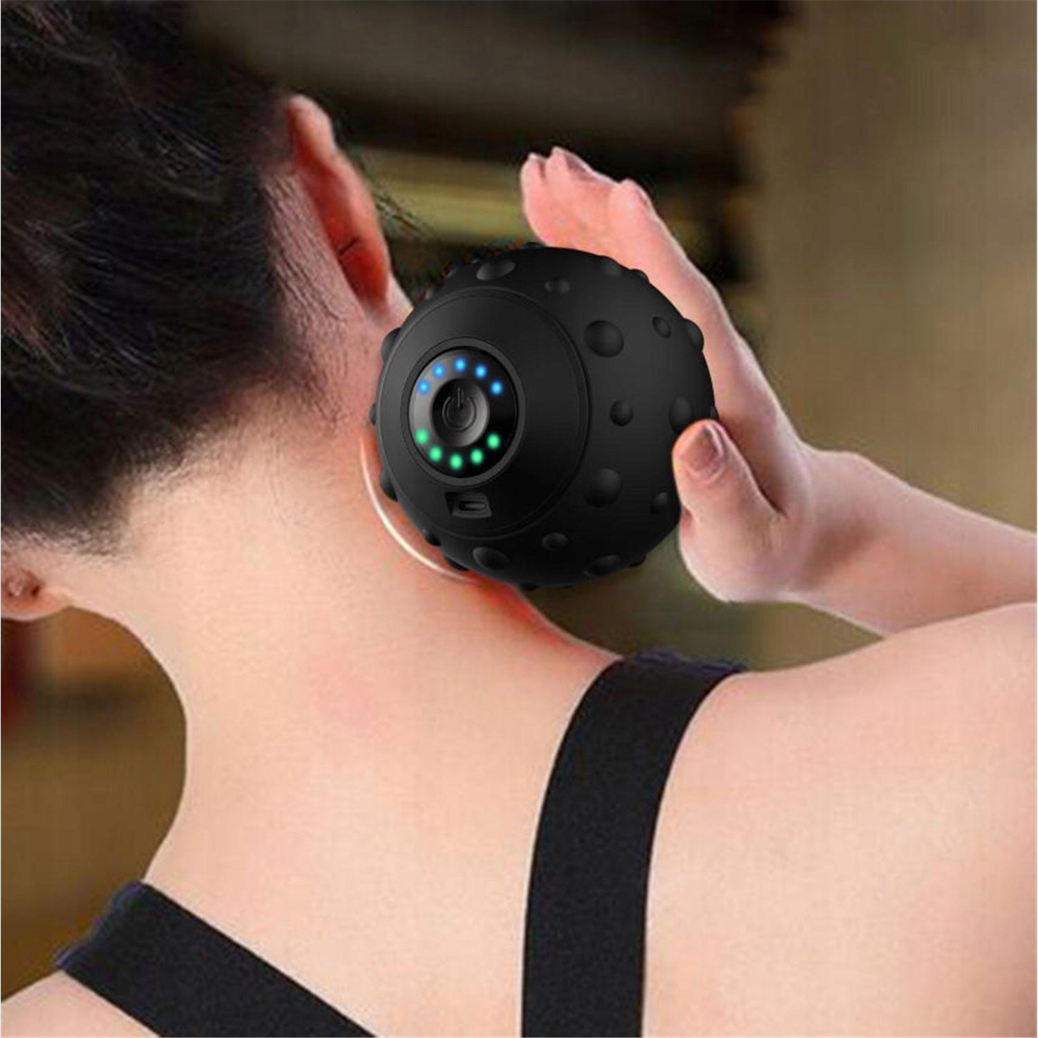 ELECTRIC MASSAGE BALL 5 VIBRATION MODES USB-C FOR FEET AND MUSCLES BLACK Brand no brand