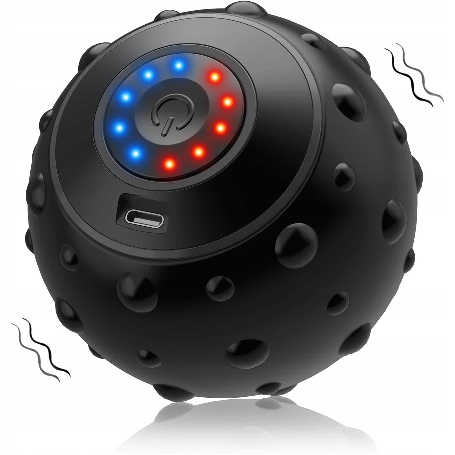 ELECTRIC MASSAGE BALL 5 VIBRATION MODES USB-C FOR FEET AND MUSCLES BLACK Manufacturer code HG12090-CZARNA
