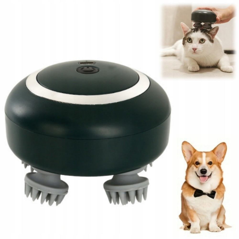 ELECTRIC MASSAGE BRUSH FOR DOGS AND CATS - WITH RED LIGHT