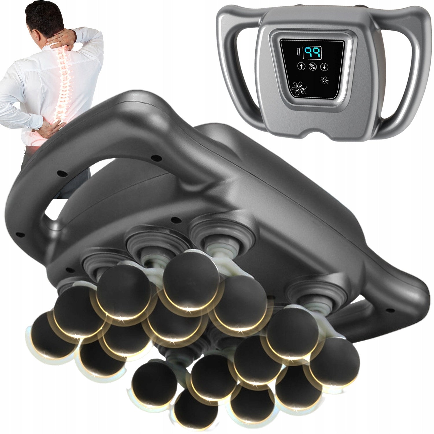 ELECTRIC MASSAGE GUN 16 HEADS 9 MODES 99 GEARS HOME GYM