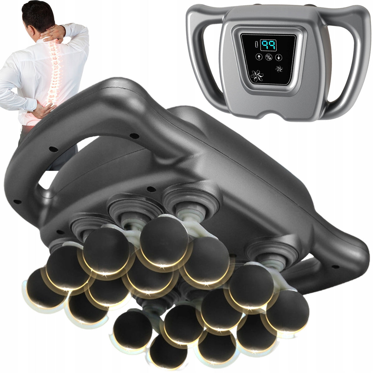 ELECTRIC MASSAGE GUN 16 HEADS 9 MODES 99 GEARS HOME GYM