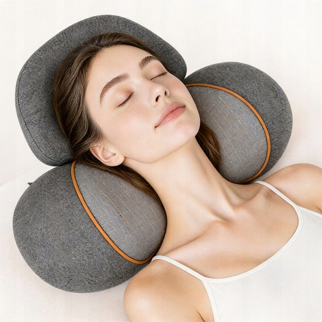 ELECTRIC MASSAGE PILLOW NECK MASSAGER WITH HEATING FOR HOME USB Packaging status original