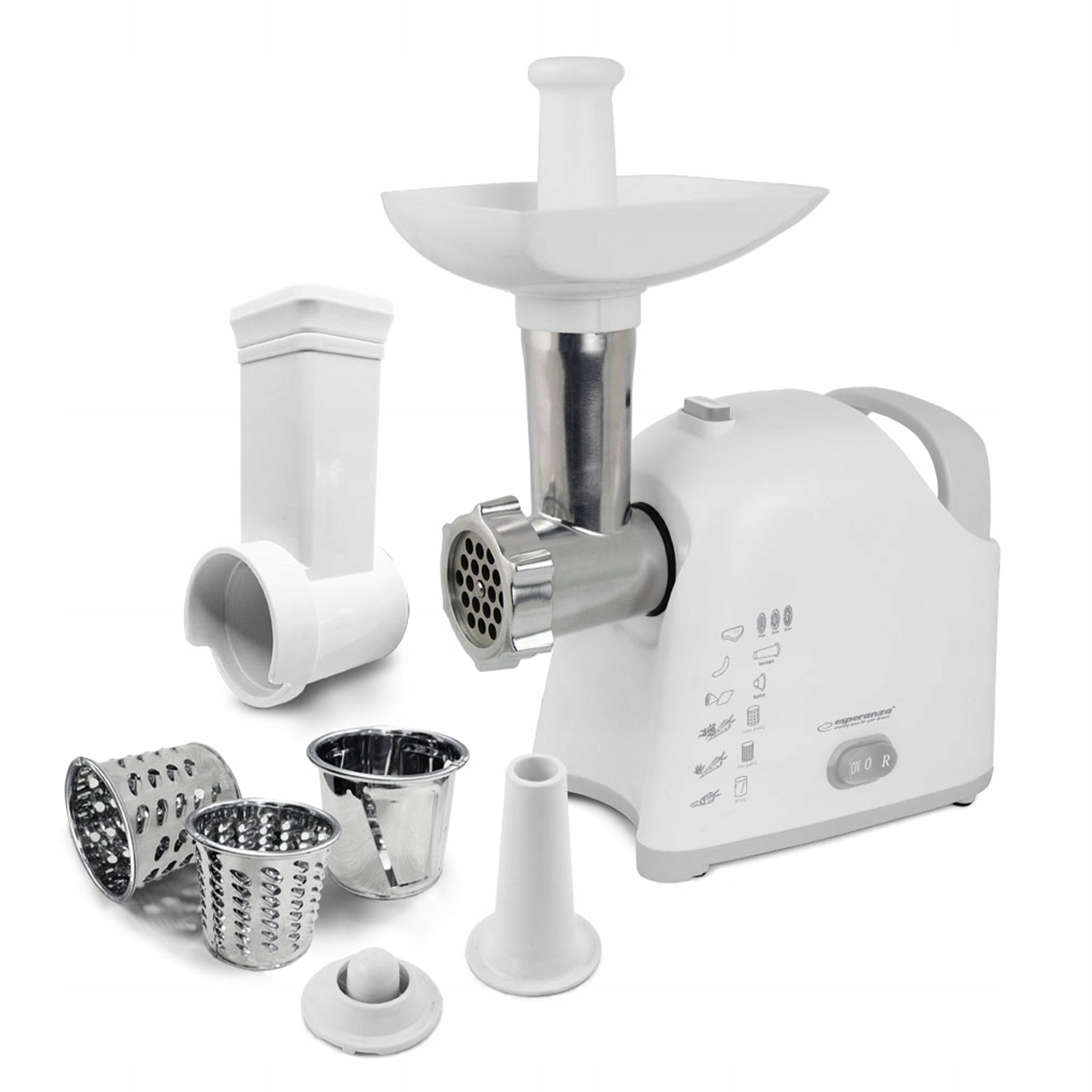 ELECTRIC MEAT GRINDER 2200W 3 SIEVES SHREDDER 3 DRUMS Packaging status original