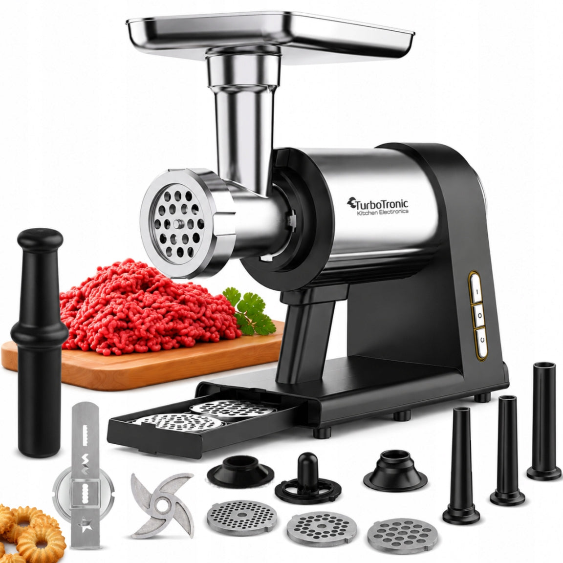 ELECTRIC MEAT GRINDER 2600W COPPER MOTOR METAL GEARS