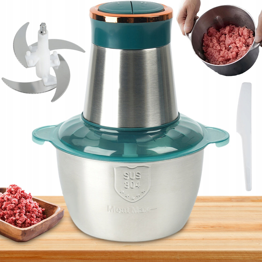 ELECTRIC MEAT GRINDER 300W 2L BOWL UNIVERSAL SLICER FOR KITCHEN