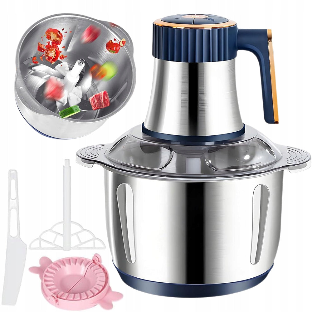 ELECTRIC MEAT GRINDER 6 KNIVES STAINLESS STEEL 5L 2 SPEEDS PER PATE