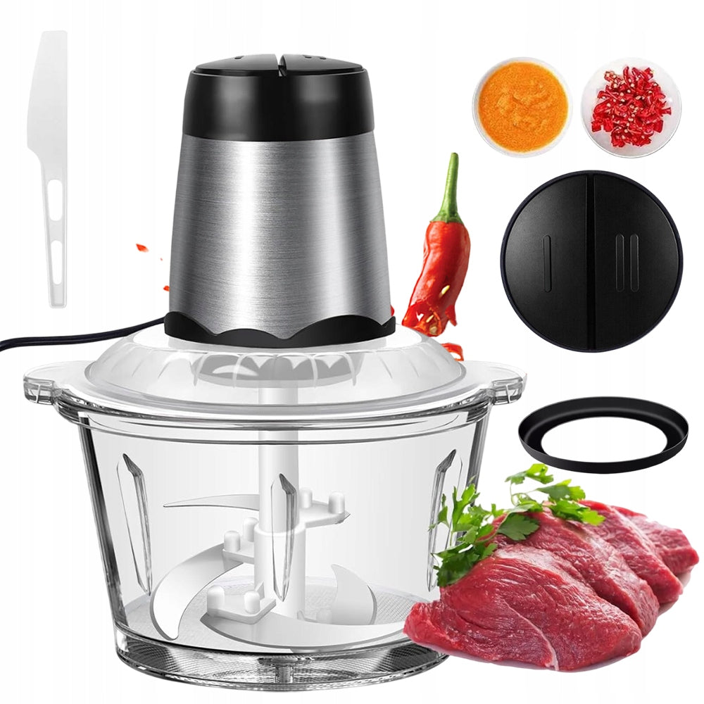 ELECTRIC MEAT GRINDER STAINLESS STEEL KITCHEN 1.6L 300W