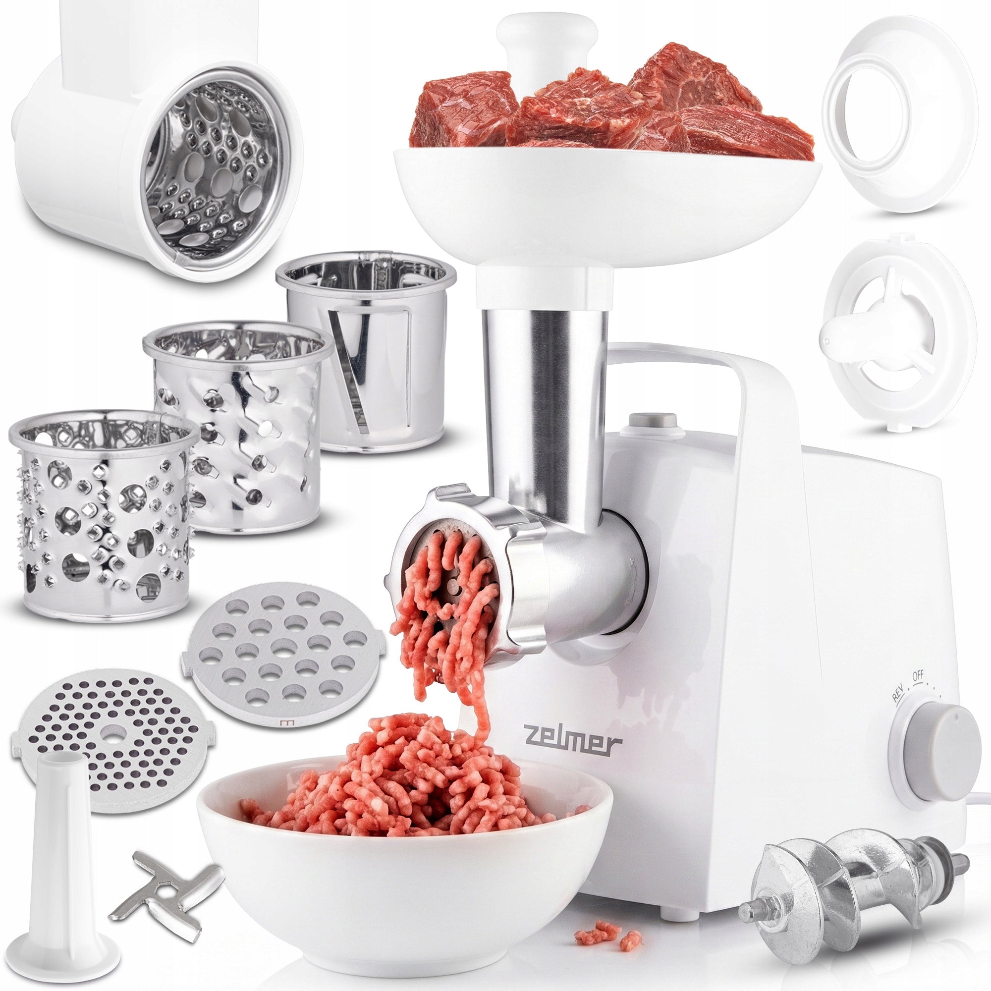 ELECTRIC MEAT GRINDER ZELMER SHREDDER 300W 1,5 KG/MIN