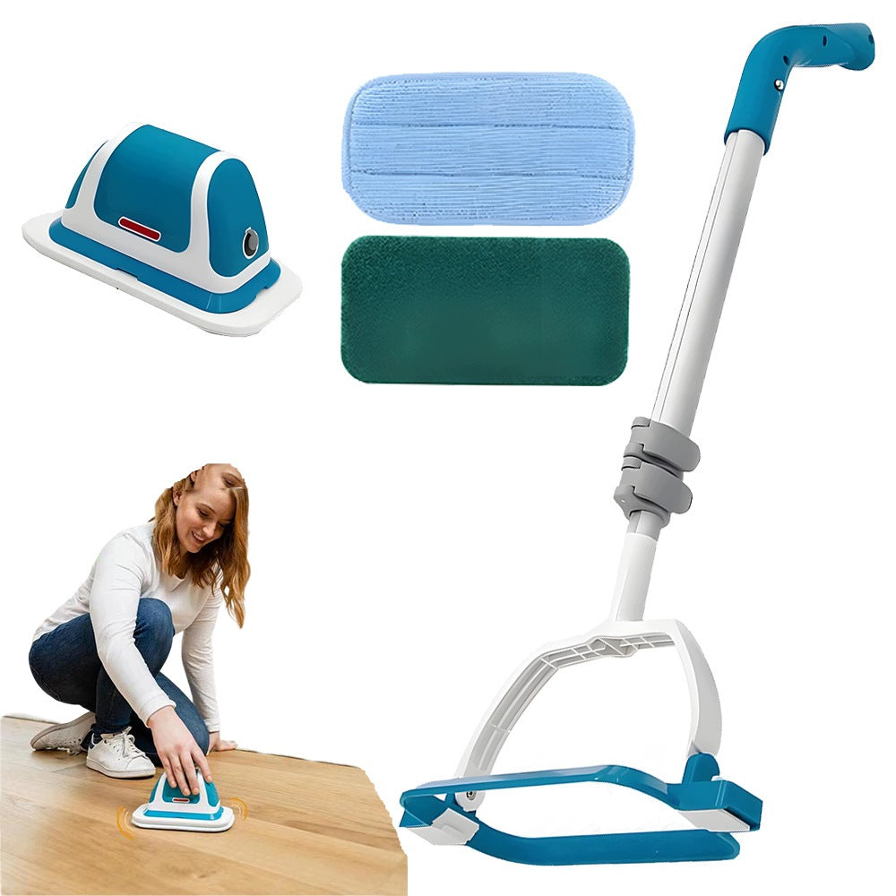 ELECTRIC MOP FLOOR AND CEILING SCRUBBER WITH TELESCOPIC POLE