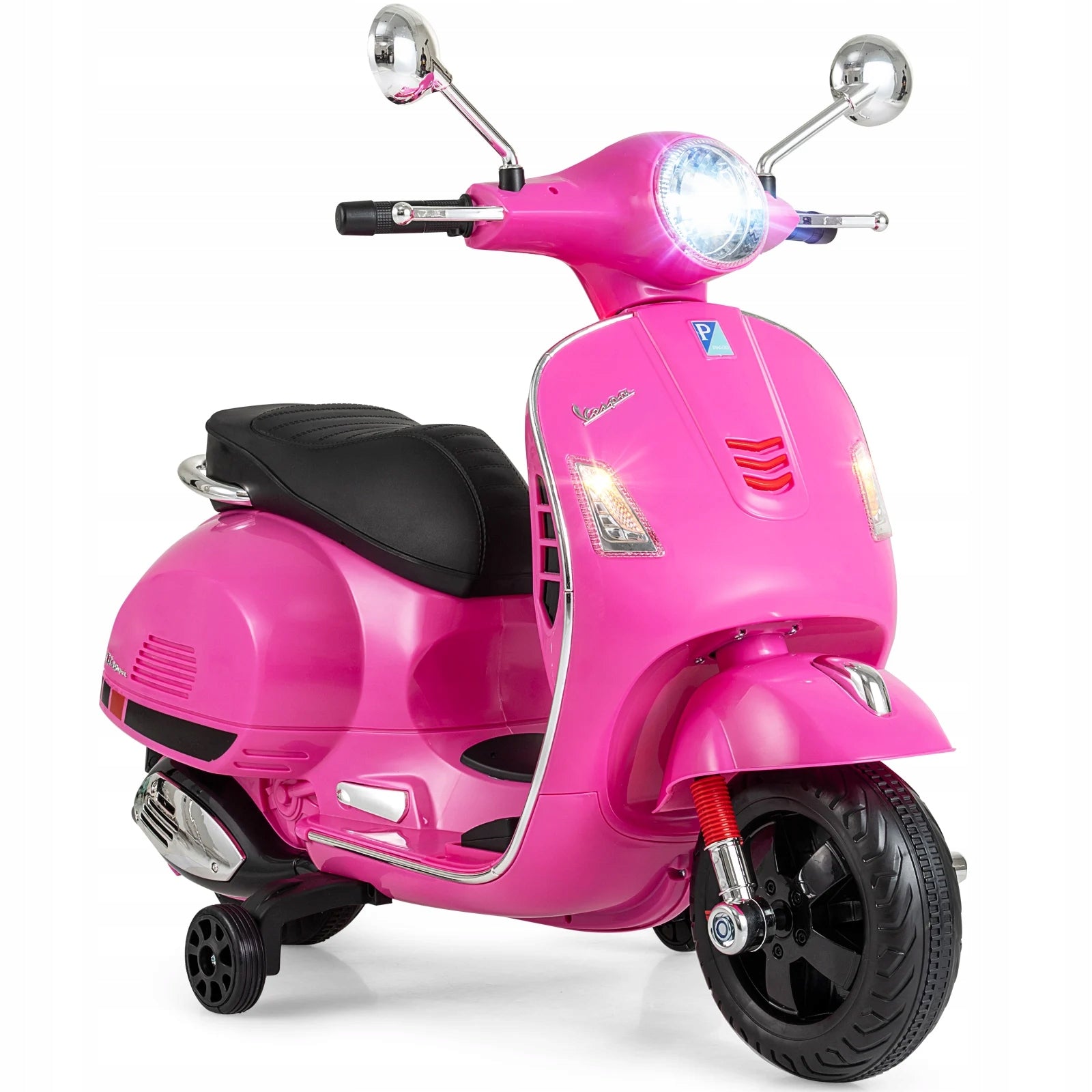 ELECTRIC MOPED VESPA FOR CHILDREN SCOOTER RECHARGEABLE PINK LED 2x30W