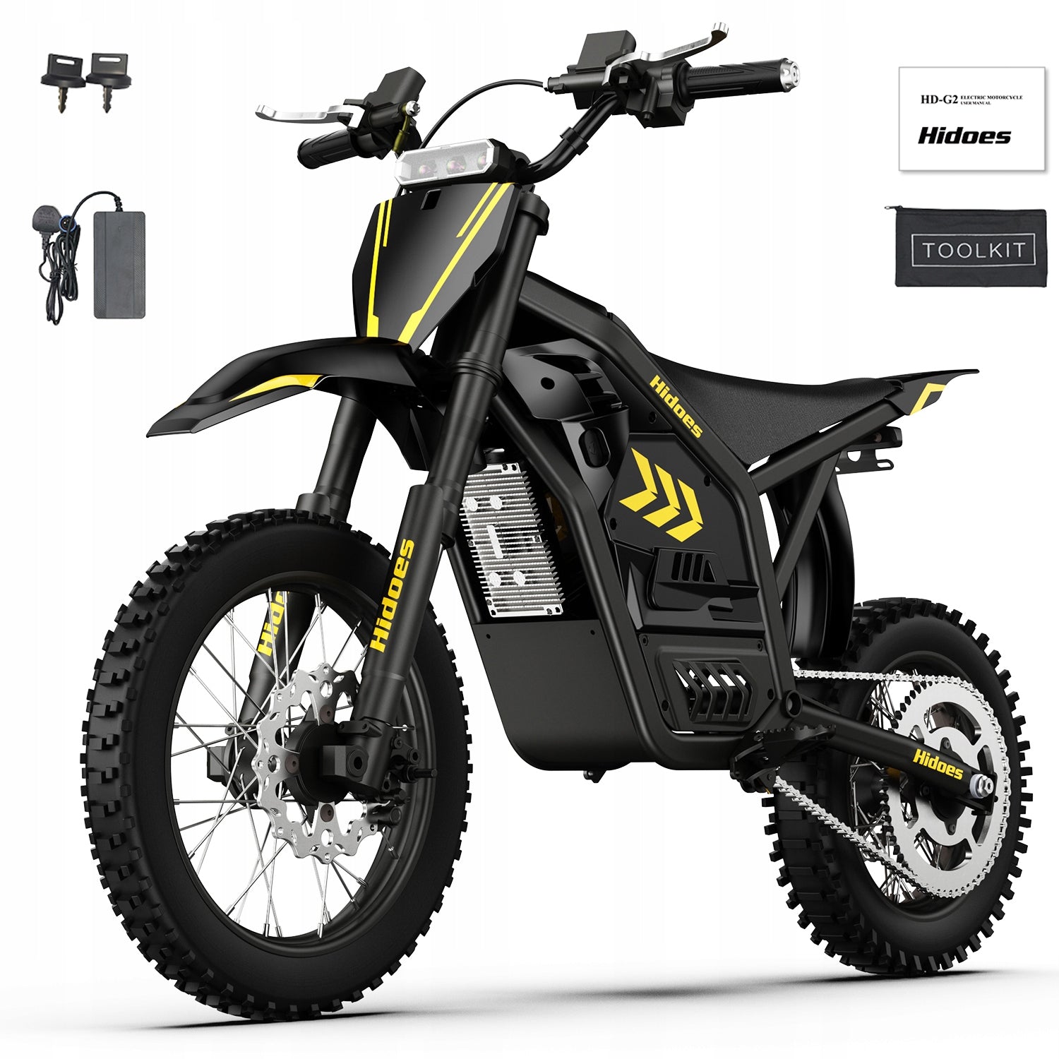 ELECTRIC MOTORCYCLE CROSS Hidoes G2 3500W 48V 23Ah 220 Nm 55Km/h Range 70Km