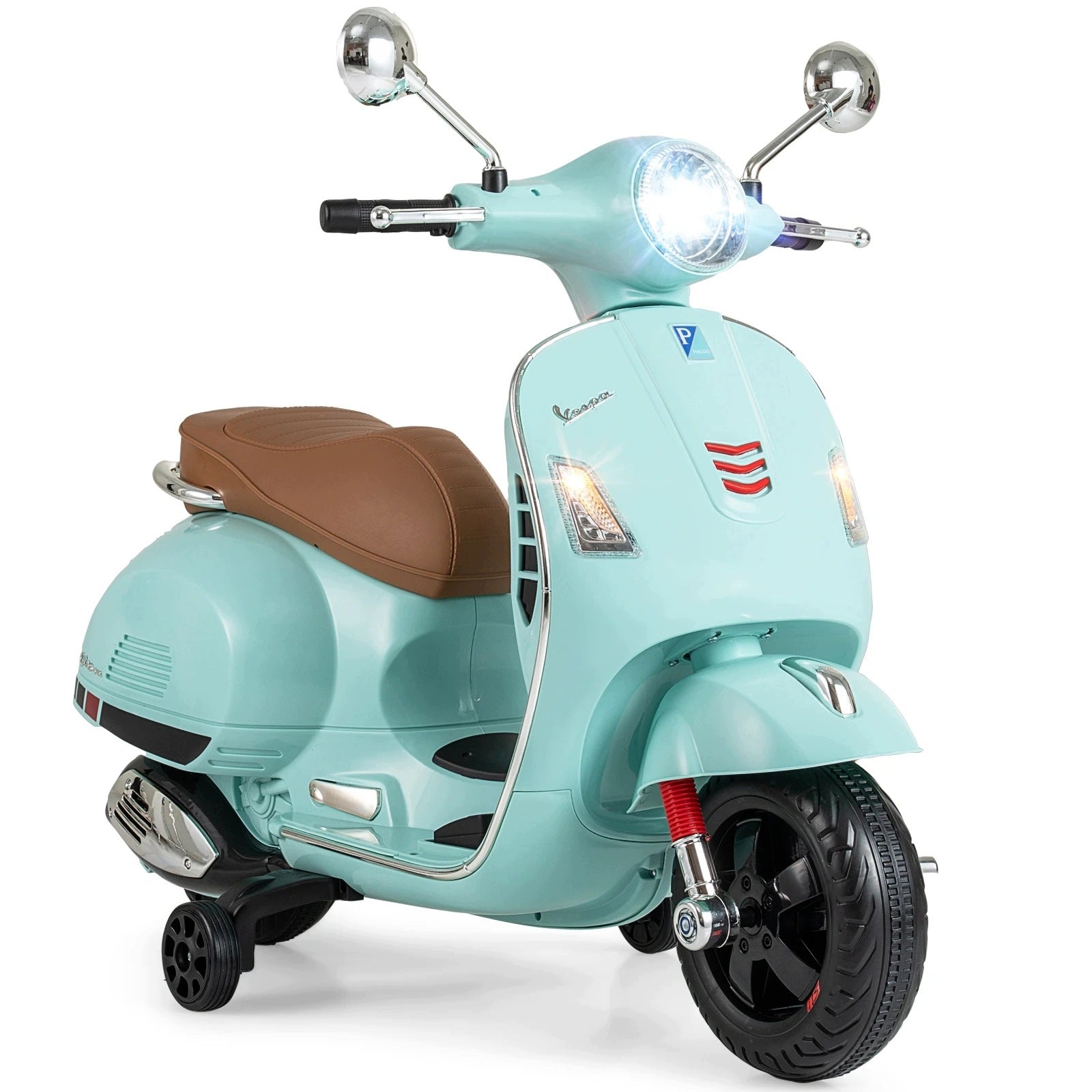 ELECTRIC MOTORCYCLE FOR CHILDREN VESPA BLUE 3-6 YEARS POWER 30W