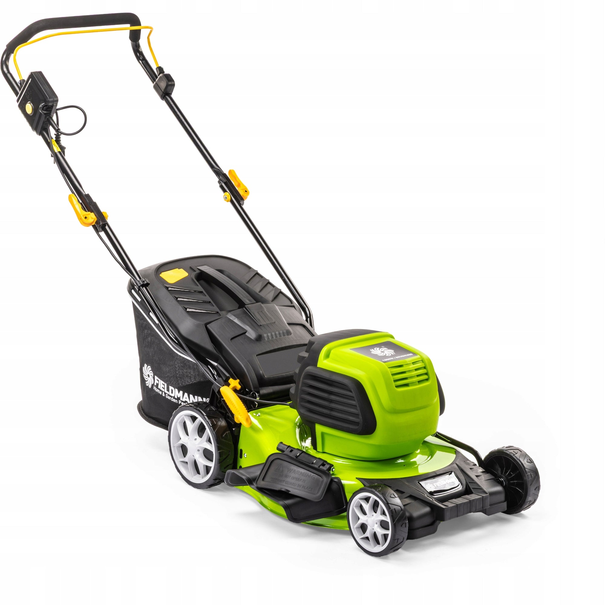 ELECTRIC MOWER LIGHT STRONG FOR GRASS BASKET 50L ADJUSTABLE FIELDMANN