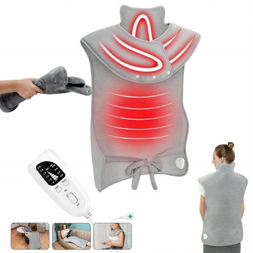 ELECTRIC NECK HEATING PAD NECK SHOULDERS HEATER COLLAR 120W