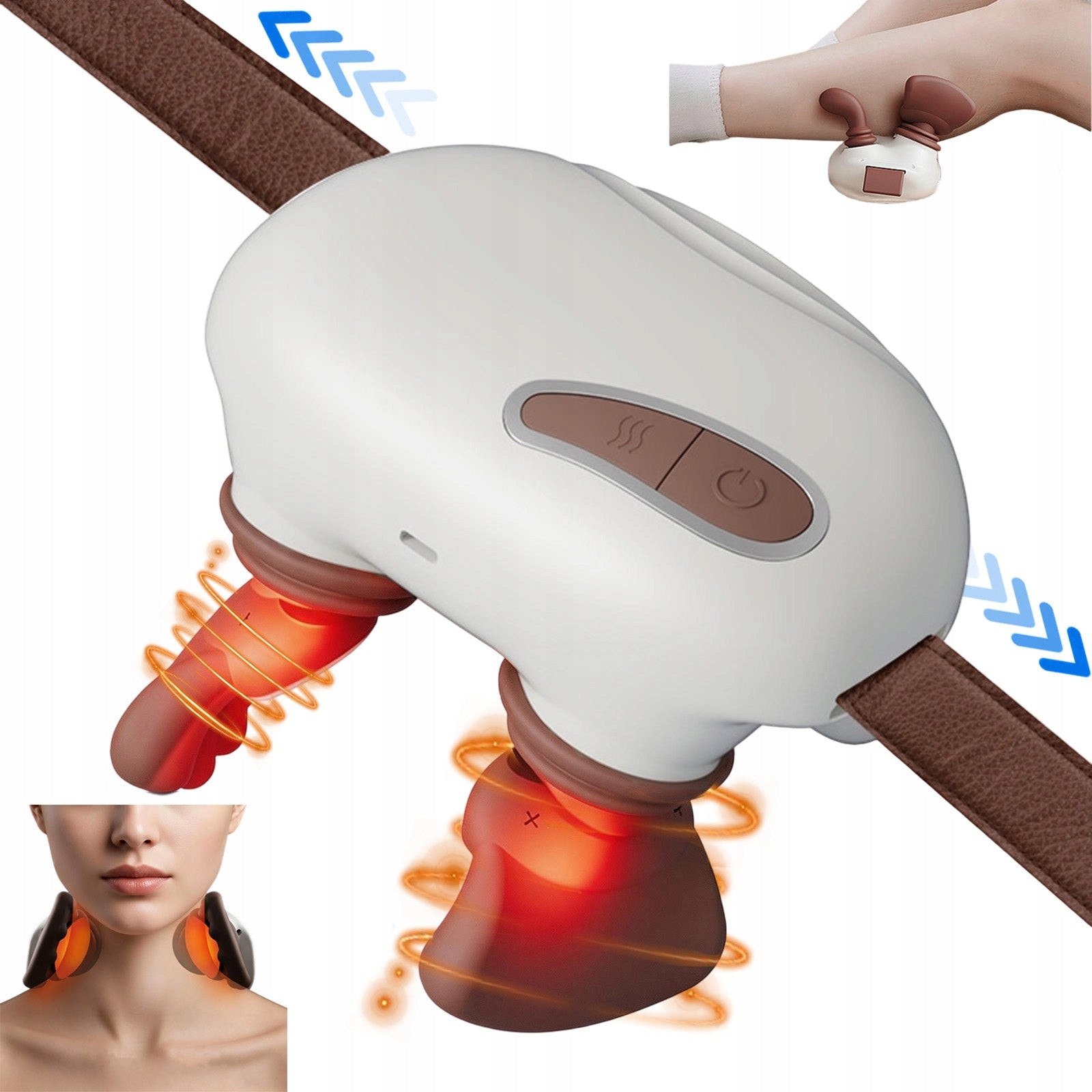 ELECTRIC NECK MASSAGER 3 MODES HEATING DEEP RELAXATION