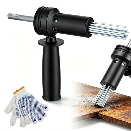 ELECTRIC NEEDLE RUST REMOVER FOR SDS DRILL 18 PCS Steel for Home Brand no brand