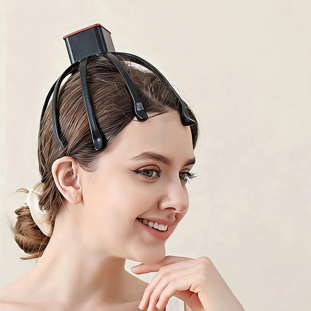 ELECTRIC OCTOPUS HEAD MASSAGER 3 LEVELS OF VIBRATION USB C Packaging status original