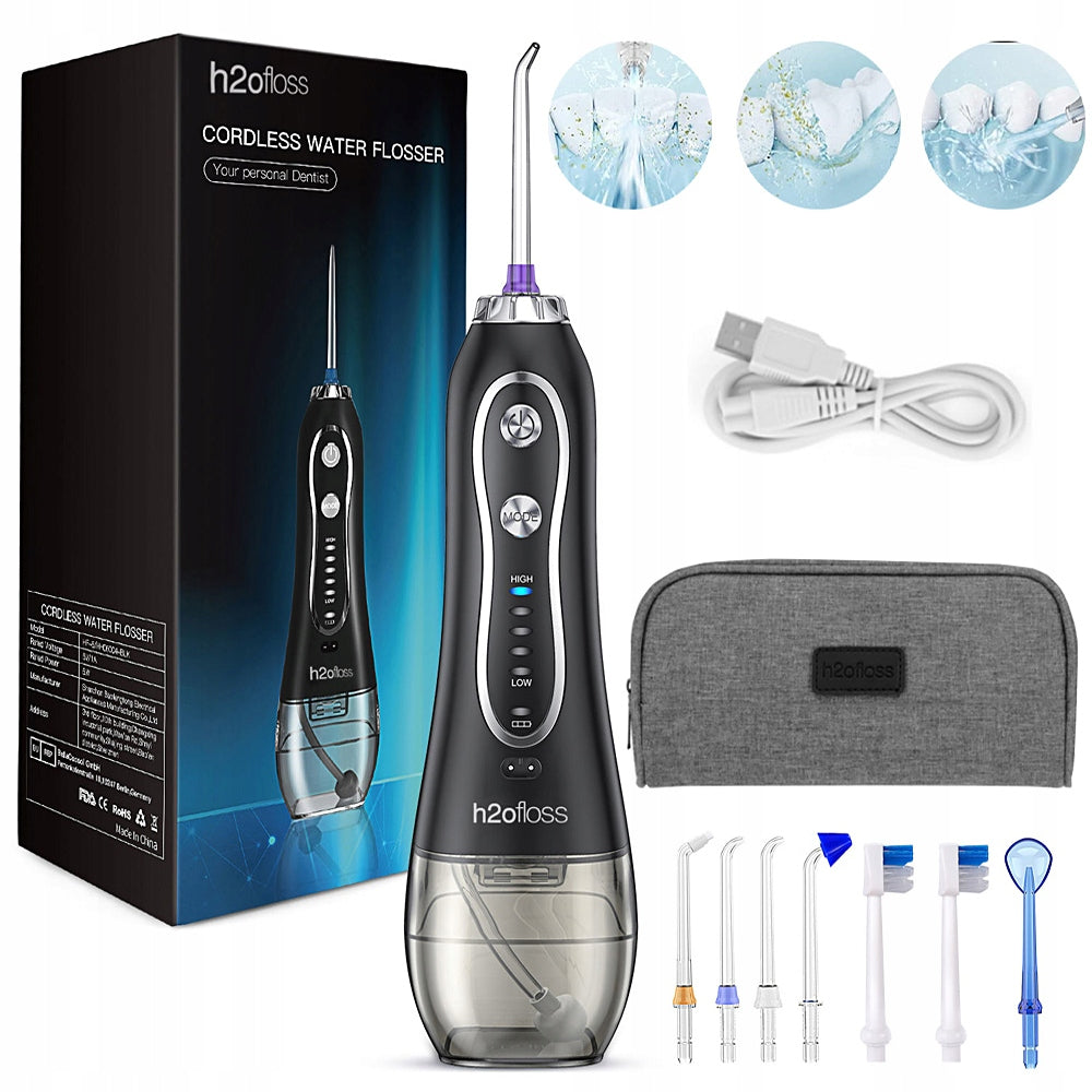 ELECTRIC ORAL IRRIGATOR 5 OPERATING MODES 5 INTERCHANGEABLE TIPS