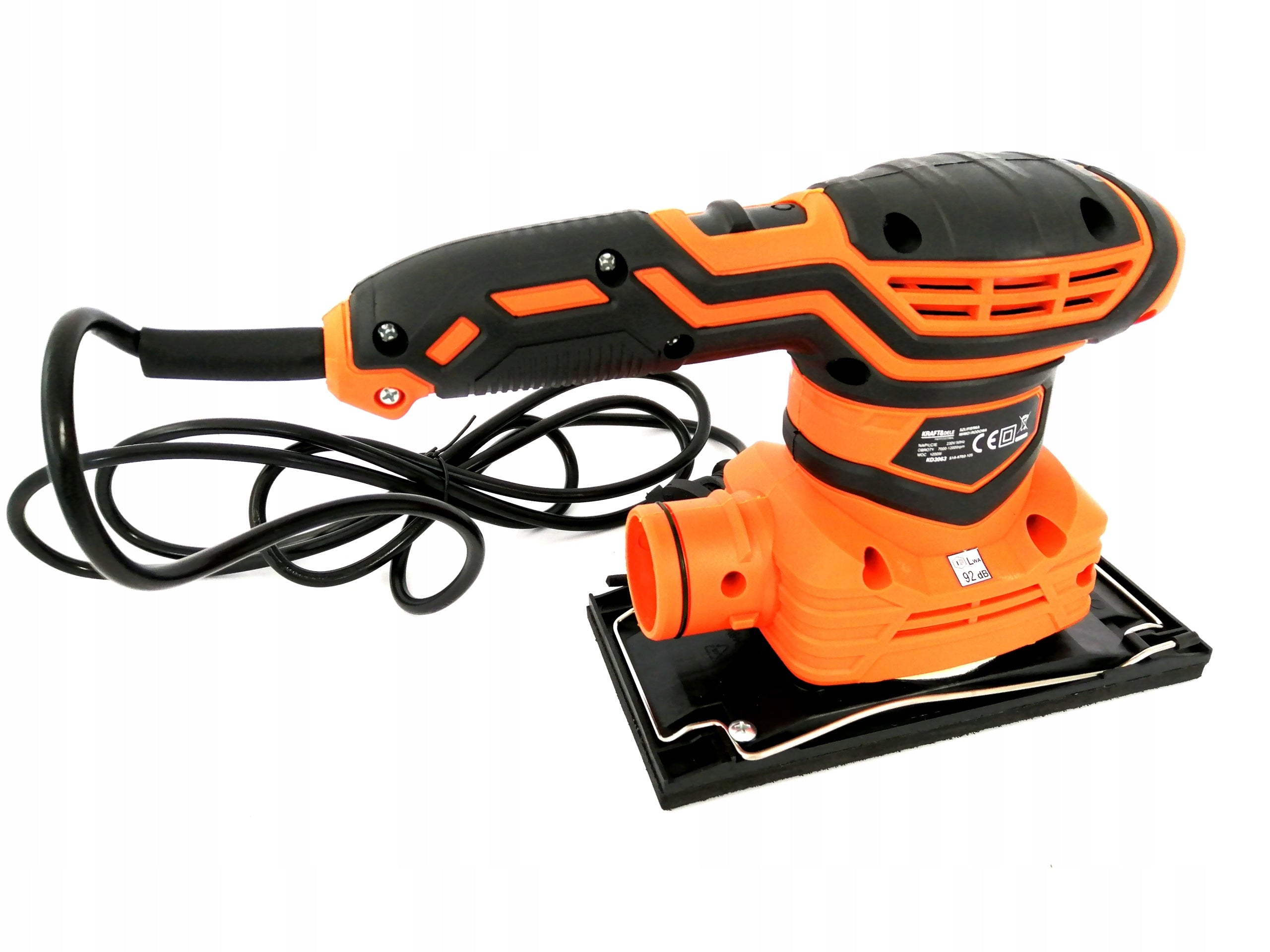 ELECTRIC OSCILLATING ECCENTRIC GRINDER ADJUSTABLE 3in1 1200W KRAFT Brand Kraft&Dele