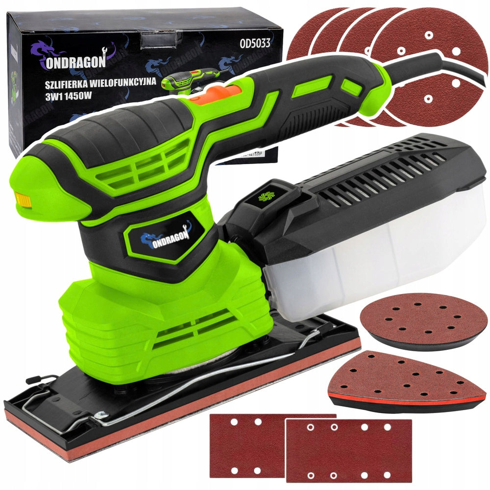 ELECTRIC OSCILLATING ECCENTRIC GRINDER ADJUSTABLE 3in1 145W