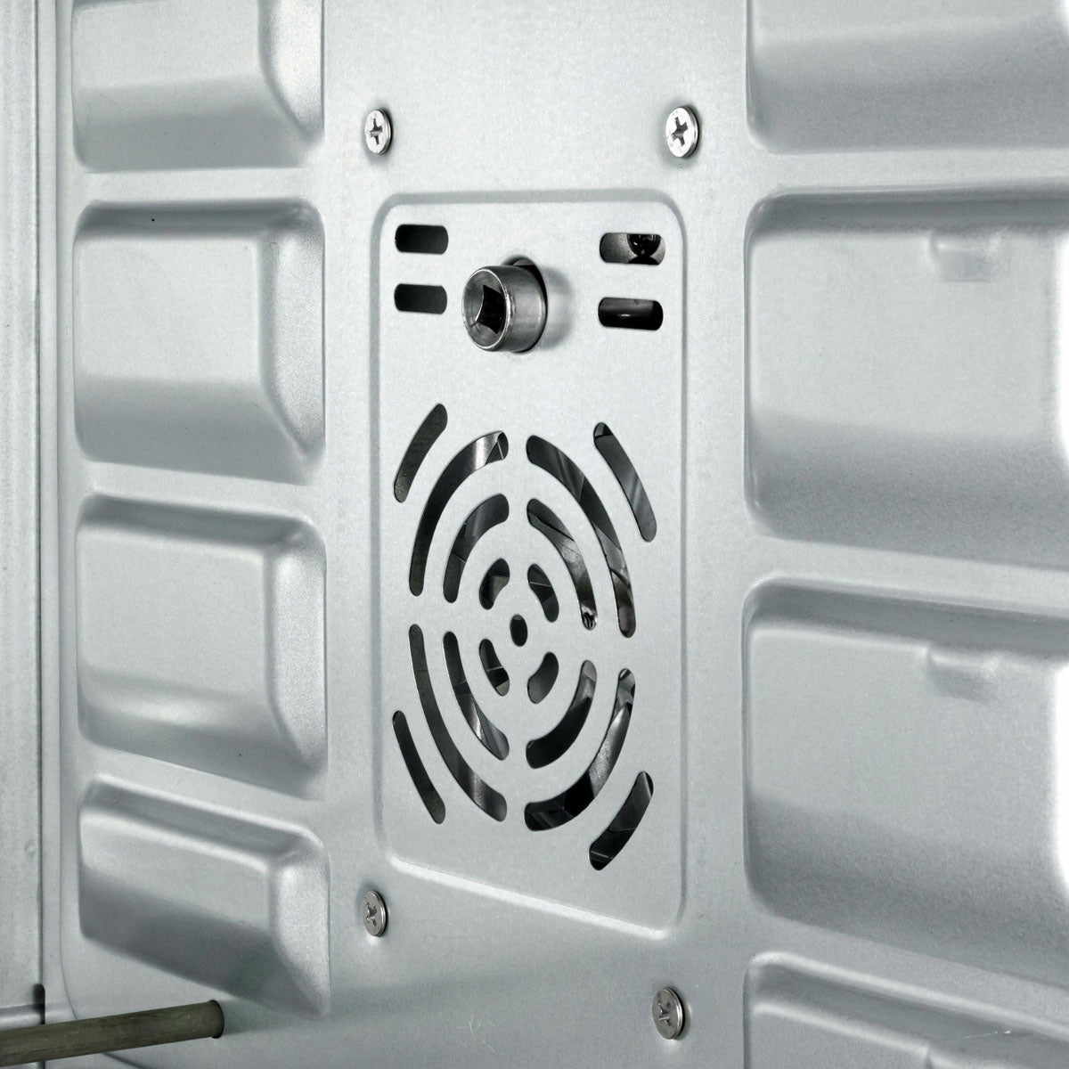 ELECTRIC OVEN 48L THERMOCOUPLE VARIETY FREESTANDING GRILL MINI Functions automatic shutdown grill toasting with the bottom heater toasting with top heater height adjustment of tray/grate rotary spit defrosting fan assistance thermostat