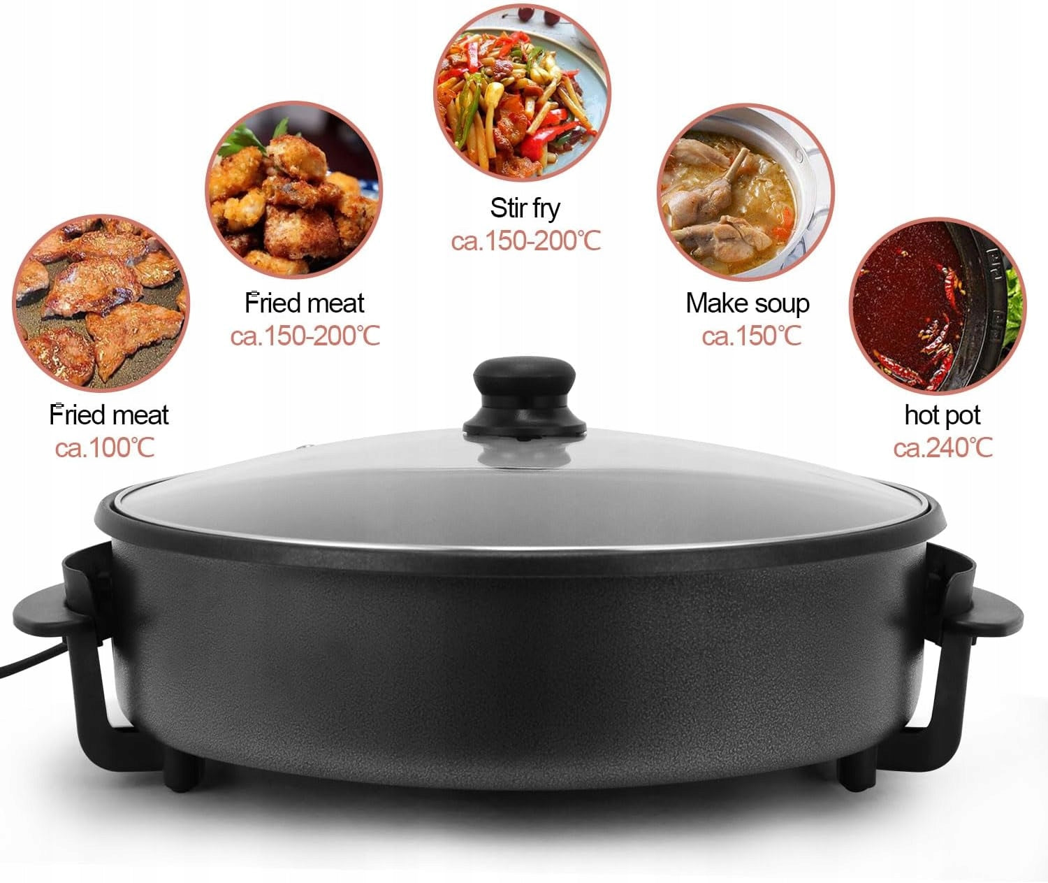 ELECTRIC PAN SUPERLEX 40 CM ELECTRIC MULTI COOKER Packaging status original
