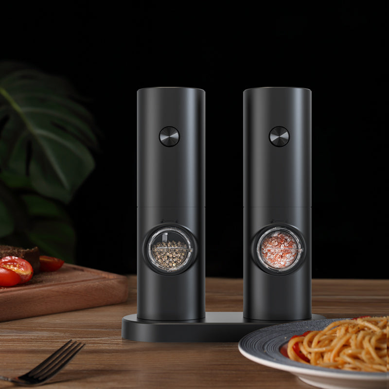 ELECTRIC PEPPER AND SALT GRINDER BATTERY OPERATED STRONG STAND SET x2 Brand no brand
